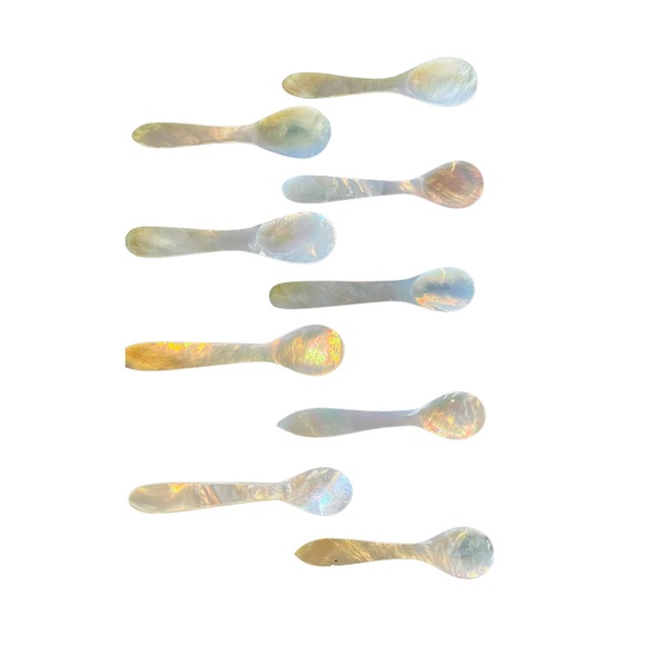 🎁 Handmade Mother Of Pearl Caviar Serving Set - Picture 2 of 10